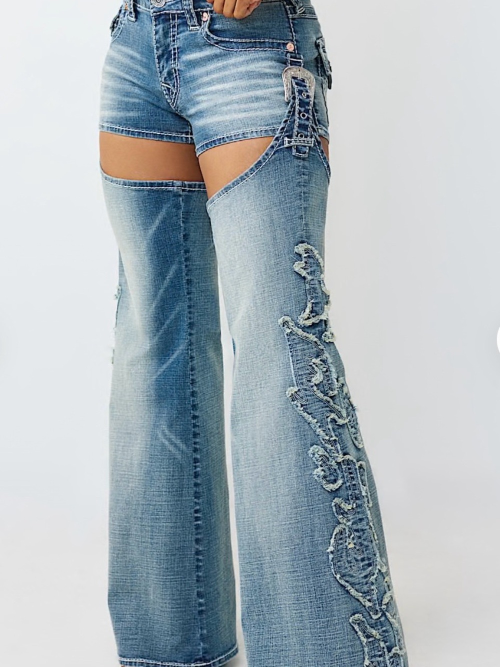 TRUE RELIGION Western Relaxed Chap Flare Jean - Picture 6 of 12